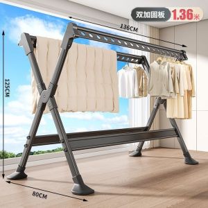 Folding X-Type Clothes Drying Rack–Floor Standing Telescopic Laundry Hanger for Home Balcony Indoor Outdoor Blanket Drying Clothes Hanger Laundry rack clothes drying rack