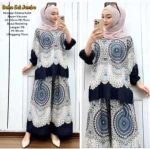 Oneset Rayon Motif Terbaru / Setelan Rayon Adem Anti Kusut