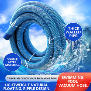 Swimming Pool Vacuum Hose with Swivel Cuff Double layer thickening 1-1/2" 35 ft (10m) with Swivel Cuff