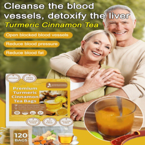🌹Open Blocked Blood Vessels[Turmeric Cinnamon Tea]Sugar-Free Warm Body Cold-Dispelling And Dampness-Removing Tea/100% Pure Turmeric Root Powder Cinnamon Powder Herbal Healthy Tea Concentrat