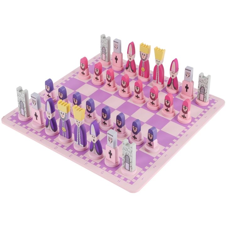 Travel Chess Set with Chess Board Educational and Adults Pink | Lazada ...