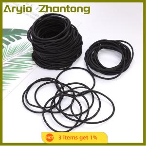 Aryio ยางรัดผมเด็กผู้หญิง100ชิ้นยางมัดผมเชือกยางยืดรัดผมหางม้าที่มัดผม