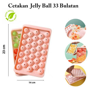 Cetakan Jelly Ball Jumbo Size XL / Cetakan Puding Jelly Agar-agar Bentuk Telur 33 Bulatan / Cetakan Serbaguna / Cetakan Bulat / Cetakan Buah Viral Tempat Cetakan Es Batu / Cetakan Es Batu Murah