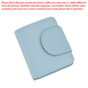 Royal Bagger RFID Short Wallet for Men Women Genuine Cow Leather Fashion Trifold Wallet Card Holder Zipper Coin Purse 1824-1834