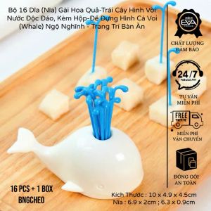 Bộ 10 Dĩa (Nĩa) Gài Hoa Quả – Trái Cây Hình Lá Lúa Mạch Kèm Giỏ Đựng Xinh Xắn – An Toàn Tiện Lợi Trang Trí Bàn Ăn Sang Trọng