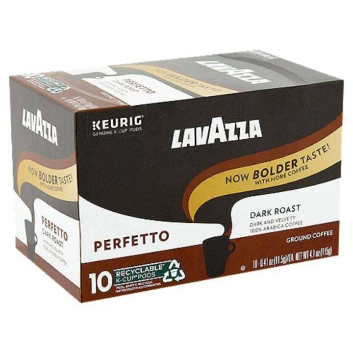 Lavazza Perfetto, Dark Roast, Keurig K-Cup Coffee Pods, Box of 10 K ...