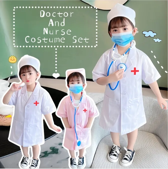 Doctor Costume for Kids Boy Gir Nurse Costume For Kids Girls nurse