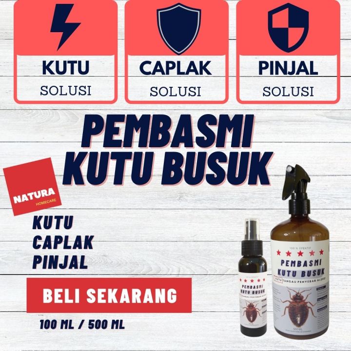 Pembunuh Kutu Busuk 100% Efektif Tungau Debu Pembasmi Kutu Kasur 100 ml