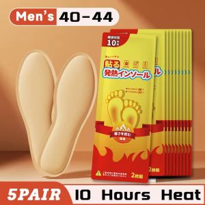 10Pairs Self Heating Insoles Foot Warmer Disposable Winter Thermal Shoe Pads Long Lasting 10 Hour Heat Men Women Outdoor Skiing Hiking