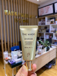 Kem chống nắng dưỡng trắng căng bóng da The Whoo UV Ultimate Anti- Wrinkle Sunscreen Nad Power 24 SPF50+ Pa++++ 75ml/25ml