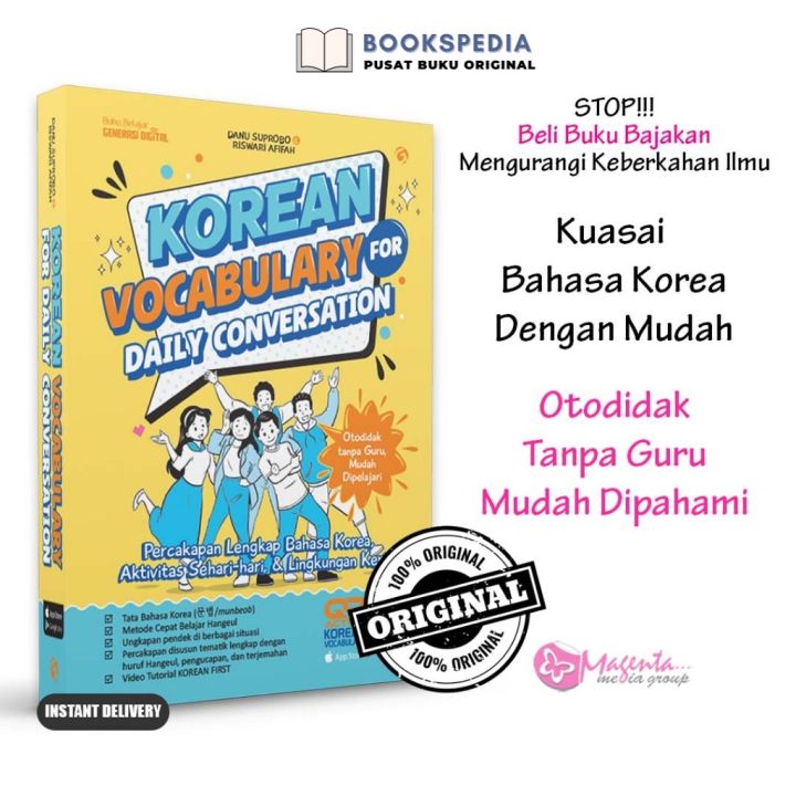 Buku Belajar Bahasa Korea - Korean Vocabulary For Daily Conversation ...