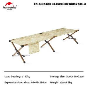 Velbed Naturehike NH19X003-C Folding Bed Kasur Tidur Lipat Tempat Tidur Pelbed TNI Camping Outdoor