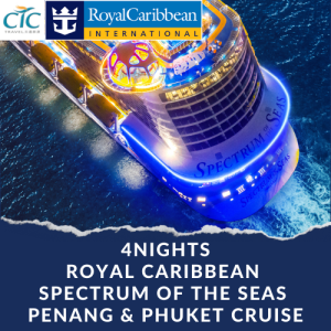 [CTC Travel] Royal Caribbean Ovation of The Seas | 4N Penang & Phuket Cruise for 2Pax (Redeem in-store)