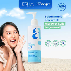 ERHA Acneact Acne Body Wash BHA & Mugwort 240ml - Sabun Pembersih Tubuh Kuit Jerawat
