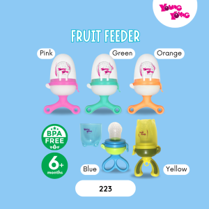 YOUNG YOUNG Fruit Feeder BPA Free 6+ Bulan Silikon lembut Lock Fruit Feeder 223