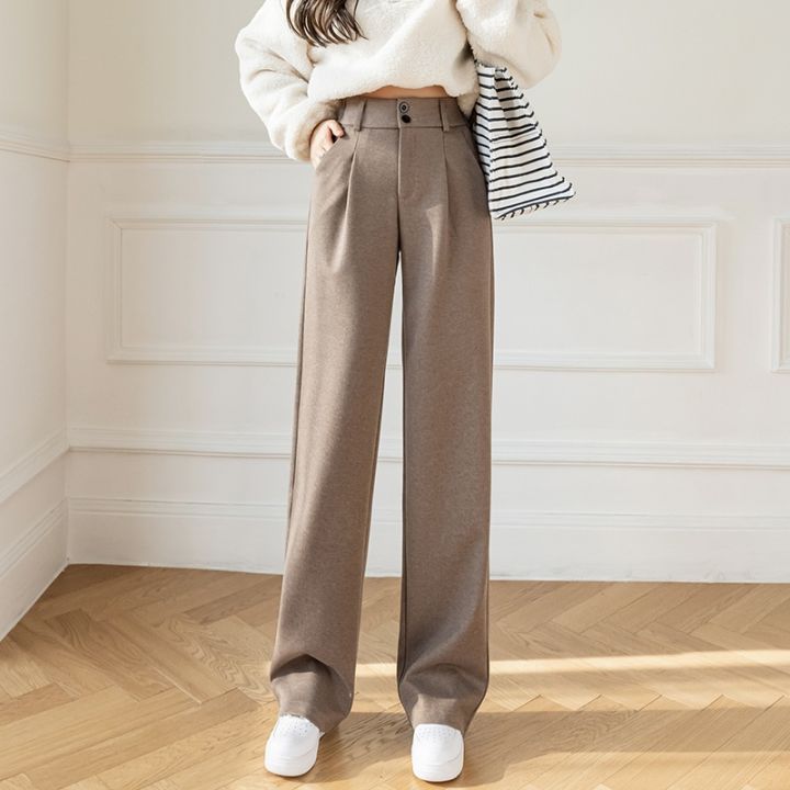 Women Wide Leg Pants Spring Autumn Fashion Casual High Waist