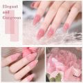 Jelly Nude Gel  Set, 10Pcs Sheer Milky White Pink Transparent Gel Polish Kit UV LED  Polish Colors Varnish Nail Art DIY Salon 7ML. 