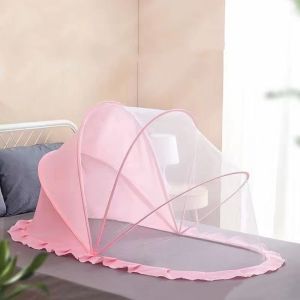 [Ready Stock] Kelambu Bayi Newborn Baby Mosquito Net Cover Foldable Bed Net  Mesh Cot Crib Baby Kelambu Nyamuk