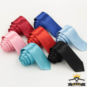 Cà vạt học sinh bản nhỏ 5cm King caravat dài tự thắt kỷ yếu C01