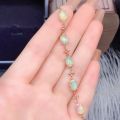 Attractive fireworks natural colorful Opal bracelet women jewelry natural gem 925 sterling silver with heart party birthday gift. 