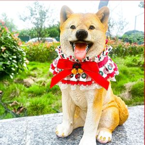 FMSRZX Có thể điều chỉnh Yếm nhỏ giọt cho thú cưng giáng sinh Tinh tế Sáng Tạo Vòng cổ thú cưng Thoải mái Dễ thương Khăn yếm cho thú cưng Cửa hàng thú cưng