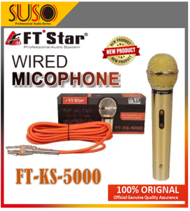 【SUSO】Heavy Duty Quality FTstar FT- KS-5000 Wired Microphone ( Original MICROPHONE]