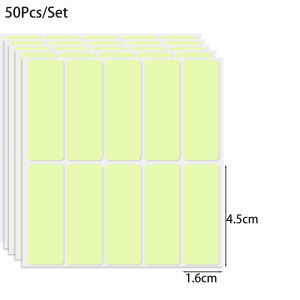 50Pcs Night Glowing Switch Sticker Blank Luminous Switch Stickers Self-adhesive Bedroom Wall Decal Labels Home Decoration Stickers