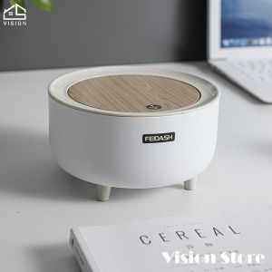 Vision Desk Mini Trash Bin Office Onekey Opening Dustbin Dressing Table Press Type Dustbin Living Room Waste Bin Household Mini Storage Box Table Top Trash Can With Cover
