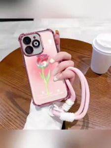 เคส เคสสำหรับ VIVO Y22 5G 2022 VIVO Y22S 5G เคสศัพท์ เคสนิ่มซิลิโคนกันกระแทก ปกใสสี่เหลี่ยมพร้อมสายคล้อง SJSTYDMG01