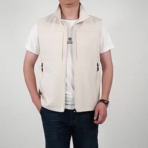 2026 Summer Men Outdoor Waterproof Quick Drying Cargo 5XL Vests Male Thin Mesh Breathable Waistcoats Climbing Sleeveless Jackets2026