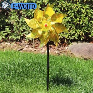 E-WOITD Bird Repeller Pinwheels Reflective Sparkly Bird Deterrent Windmill Protect Garde