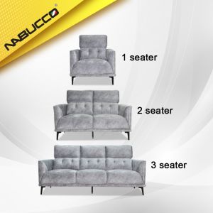 Nabucco N3751 Deluxe 123 Sofa Set[Can Choose Water Resistance Fabric or Leather][Delivery in West Malaysia Only]