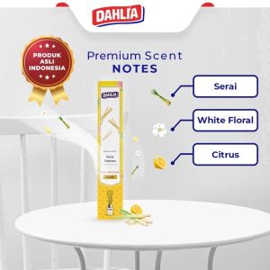 DAHLIA Reed Diffuser Heritage Series | Set / Refill - Pengharum Ruangan - Teh Keraton | Cendana | Arum Dalu | Padi | Serai