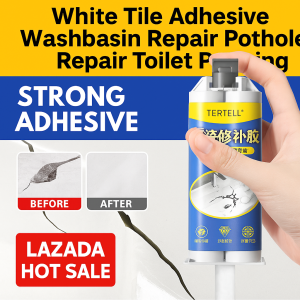 Powerful Waterproof Ceramic Repair Glue for Bathroom Sinks Toilets and Basins - Quick Fix Corrosion Resistant Adhesive