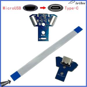 【jianzhanqinl】 1 bộ phổ quát cho PS4 điều khiển 040 050 055 phụ kiện tự làm cho Dualshock 4 USB loại C sạc Board MOD