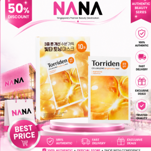 Torriden Cellmazing Brightening Vitamin C Sheet Mask 10-Pack for Tone Evenness & Hydration