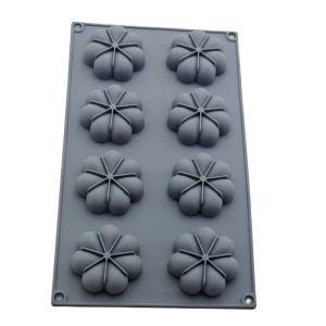 Khuôn Bánh Mousse Silicon Hình Hoa Gợn Sóng 8 Lỗ Khuôn Tráng Miệng Kiểu Pháp Hình Hoa Nữ Hoàng Ngày Lễ Tình Nhân Dụng Cụ Làm Bánh Pudding 2026
