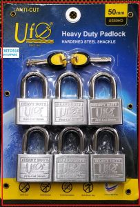 UFO 50mm Padlock with key-alike system(6 in 1)
