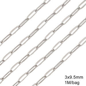 1m trang sức bằng Inox chuỗi chuỗi mắt xích Cuban Dây chuyền kiểu Punk cơ bản cho vòng cổ vòng tay làm đồ trang sức tự làm