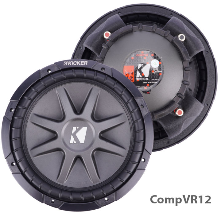 Subwoofer Box 12in Kicker Cvr Kicker Comp C124 (43C124) 300W Peak