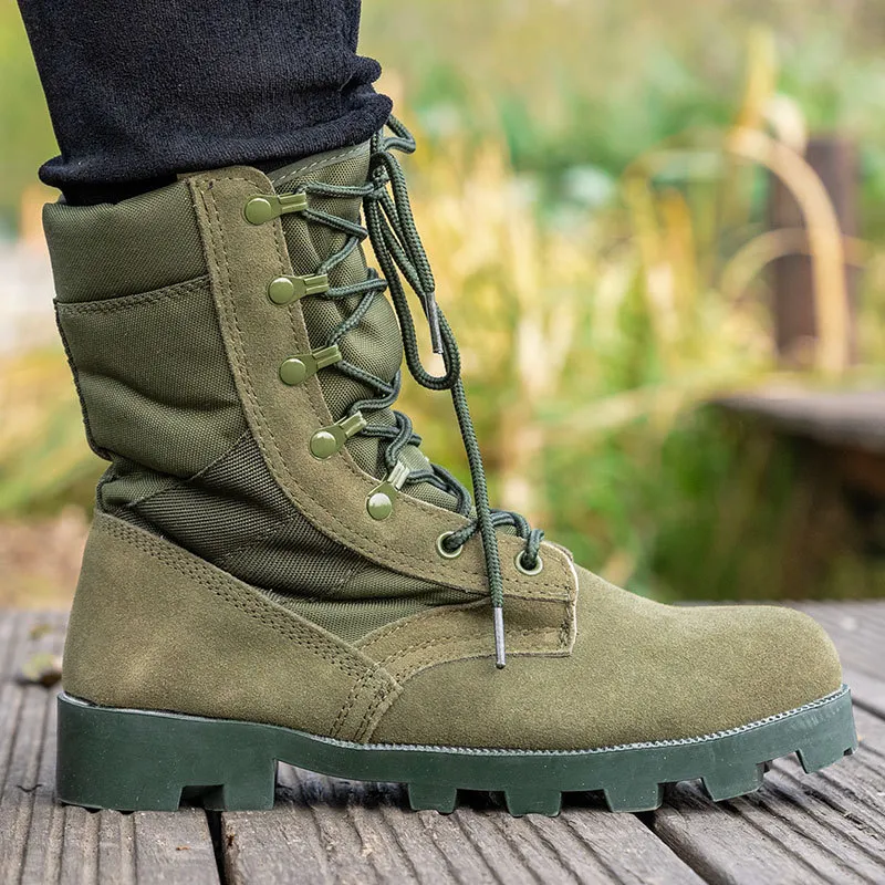 Green military boots hotsell