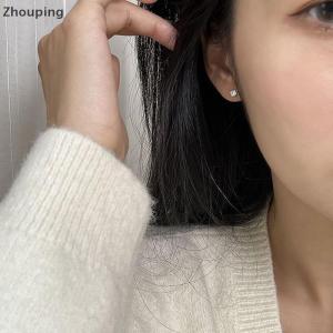 【ZP】Cute 1คู่3 4 5มม. คริสตัลเพทายหู studs ต่างหูสำหรับผู้หญิงสแตนเลสกระดูกอ่อนเกลียวหูเจาะเล็บหูเครื่องประดับ GIF