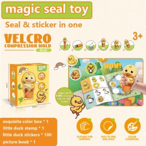 HI MIA DIY Crafts Animal Stamp Stickers Funny Signet Childrens Seal Toy School Supplies Interactive Reward Stickers Toys Set Friends Birthday Gifts