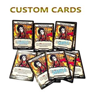 8 Pcs Custom Design Print Proxy Holographic Single Card Standard Size Shinny Playing Cards Board Games TCG Entertainment Cards2026