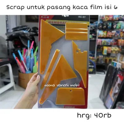 rakel scraper alat bantu pasang stiker kaca film scrap kaca isi 6