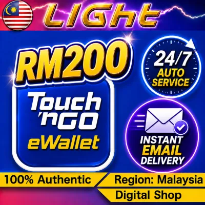 TNG RM 200 PIN TOUCH N GO RELOAD RM150 PIN 5-MIN Emali Delivery✨Touch & Go✨Lighting Game 24/7 Emali Delivery