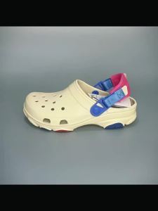 Crocs Trin mens and womens clogs outdoor beach shoes closed-toe lightweight non-slip thick-soled sandals