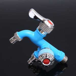 Practical Plastic Faucet 1/2"  Washing Machine Faucet Plastic Water Hose Quick Connector Garden Balcony Faucet