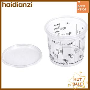 haidianzi Plastic Paint Mixing Cup PP Hard Plastic Tune Paint Cup with Cover
