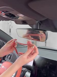 dncnf For BYD Sea Lion 7 EV Interior Rearview Mirror Cover Screen Frame Silicone Interior Decoration Products Accessories Z4K2H